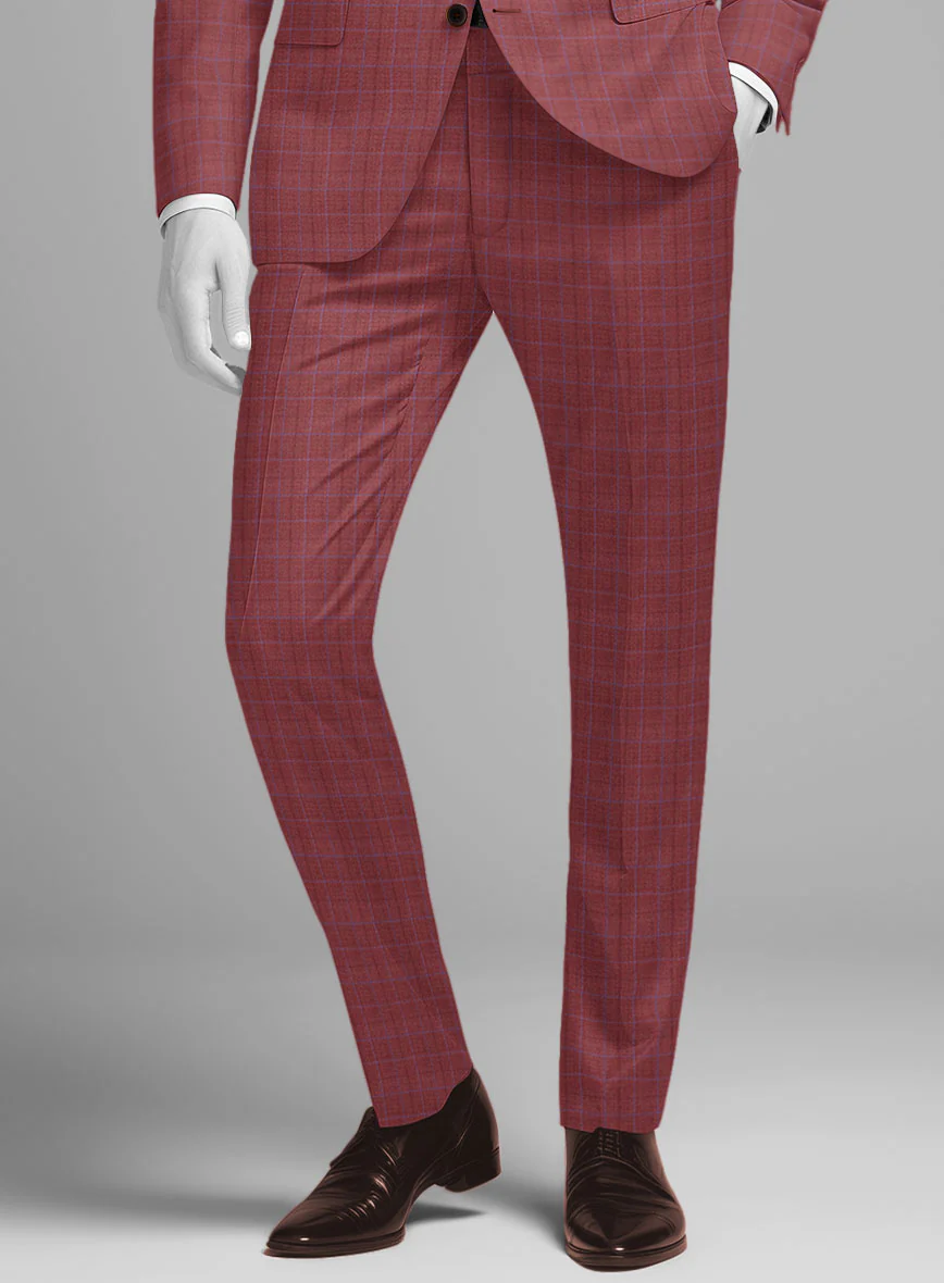 Napolean Tonia Red Wool Suit - Image 6