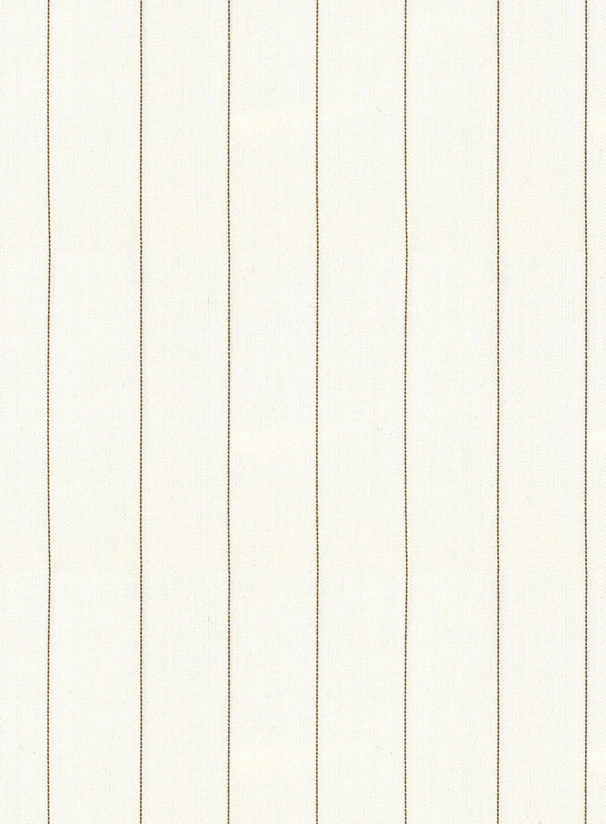 Napolean Tullio Stripe Ivory Wool Pants - Image 3