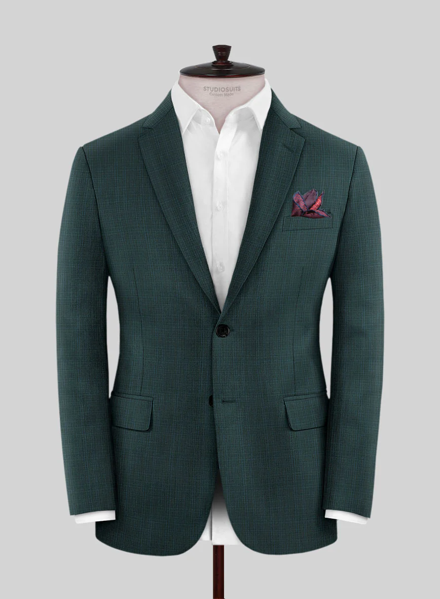 Napolean Vintage Green Check Suit - Image 3