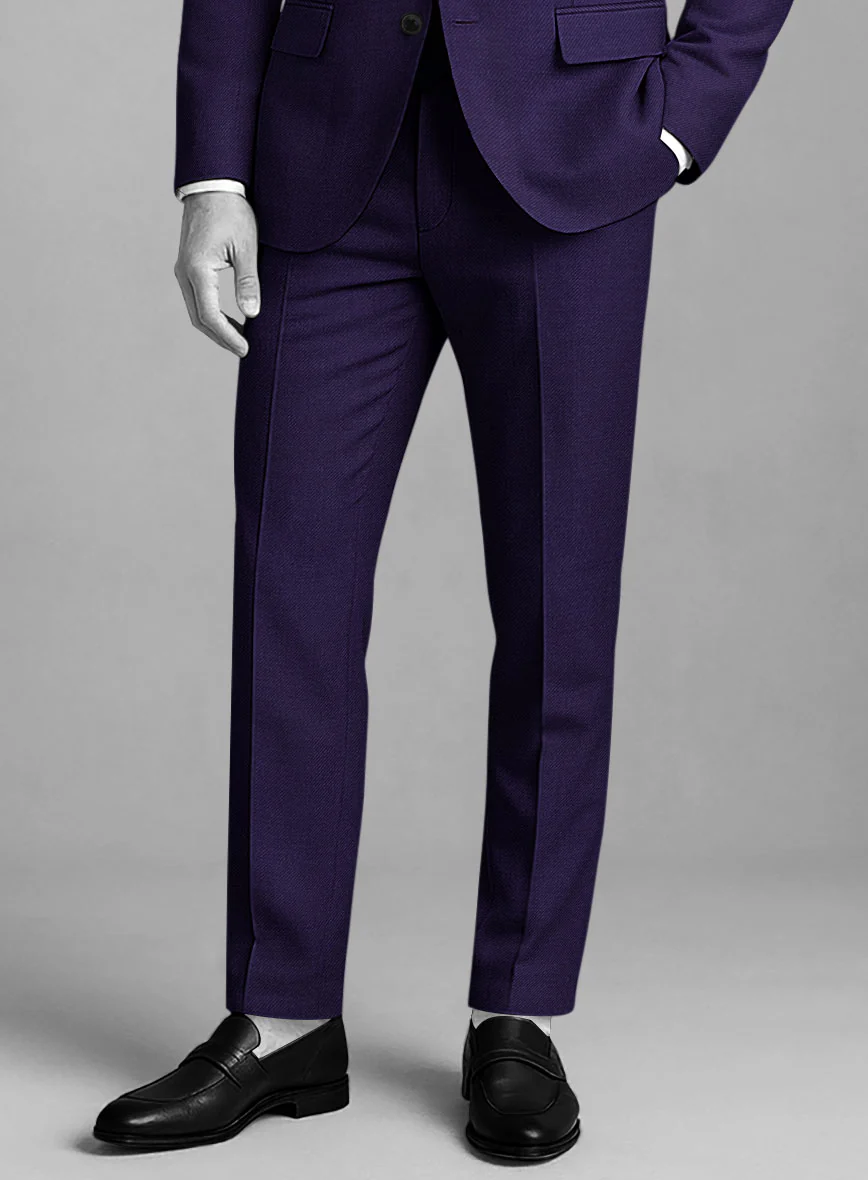 Napolean Violet Wool Pants - Image 2