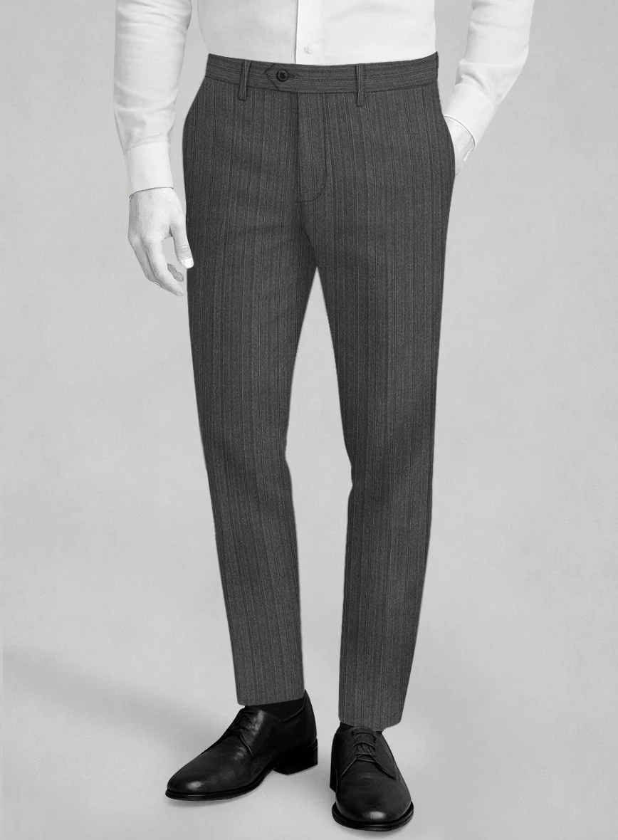 Napolean Vistano Stripe Wool Suit - Image 5