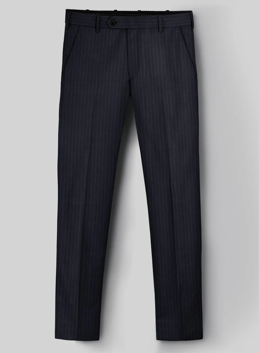 Napolean Windsor Blue Stripe Wool Suit - Image 6