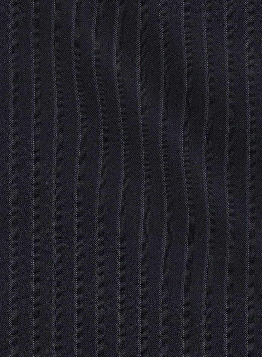 Napolean Windsor Blue Stripe Wool Suit - Image 7