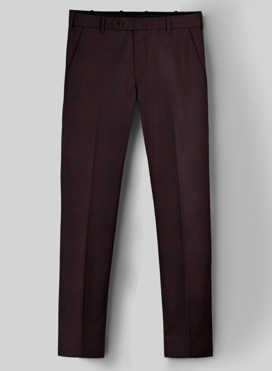 Napolean Wine Birdseye Wool Suit - Image 6