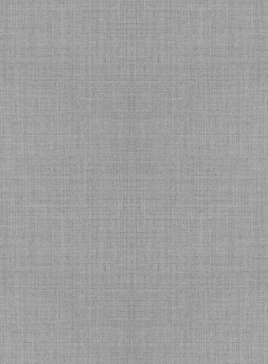 Napolean Worsted Light Gray Wool Double Gurkha  Trousers - Image 5