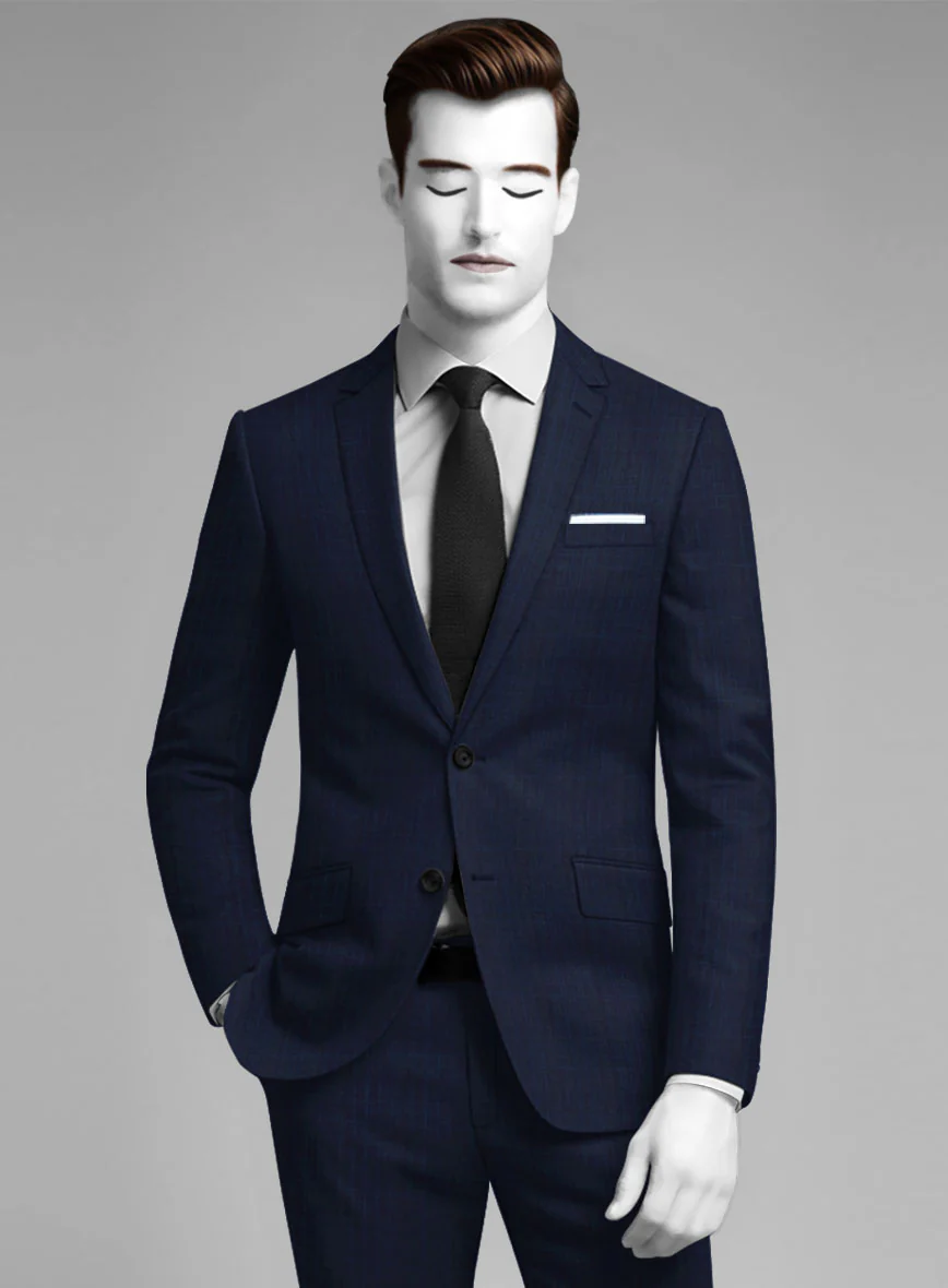 Napolean Xina Tartan Blue Wool Jacket - Image 2