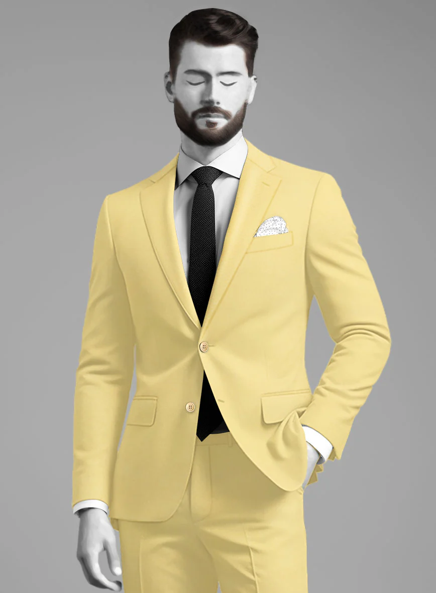 Napolean Yellow Wool Jacket - Image 2