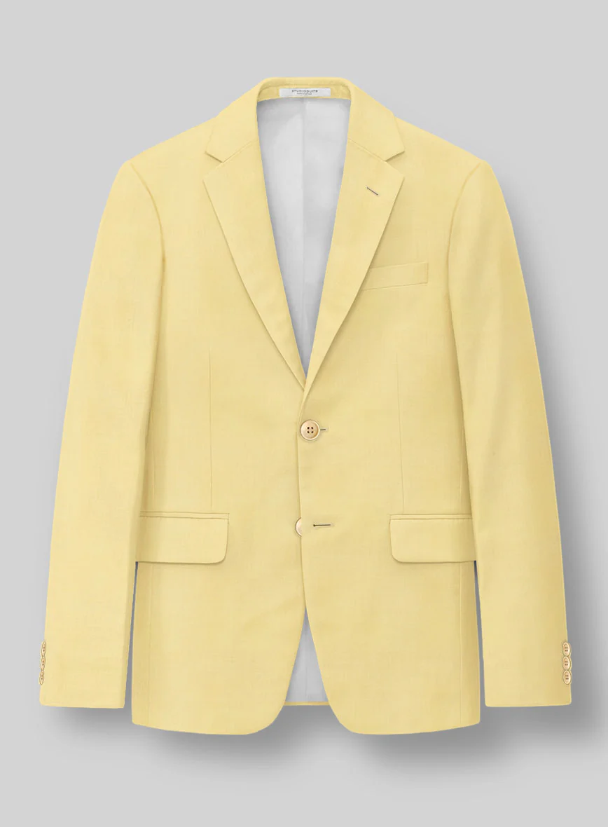 Napolean Yellow Wool Suit - Image 3