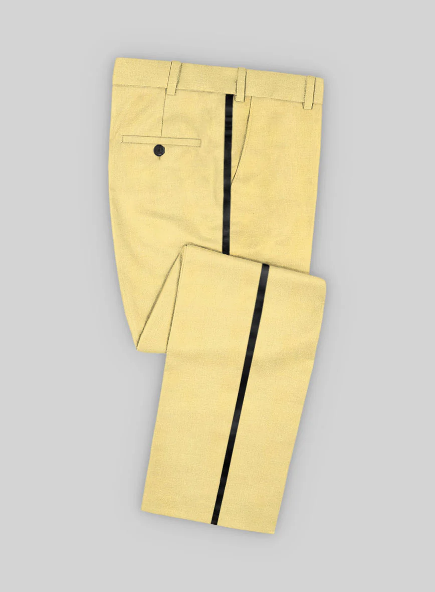 Napolean Wool Yellow Tuxedo Suit - Image 6