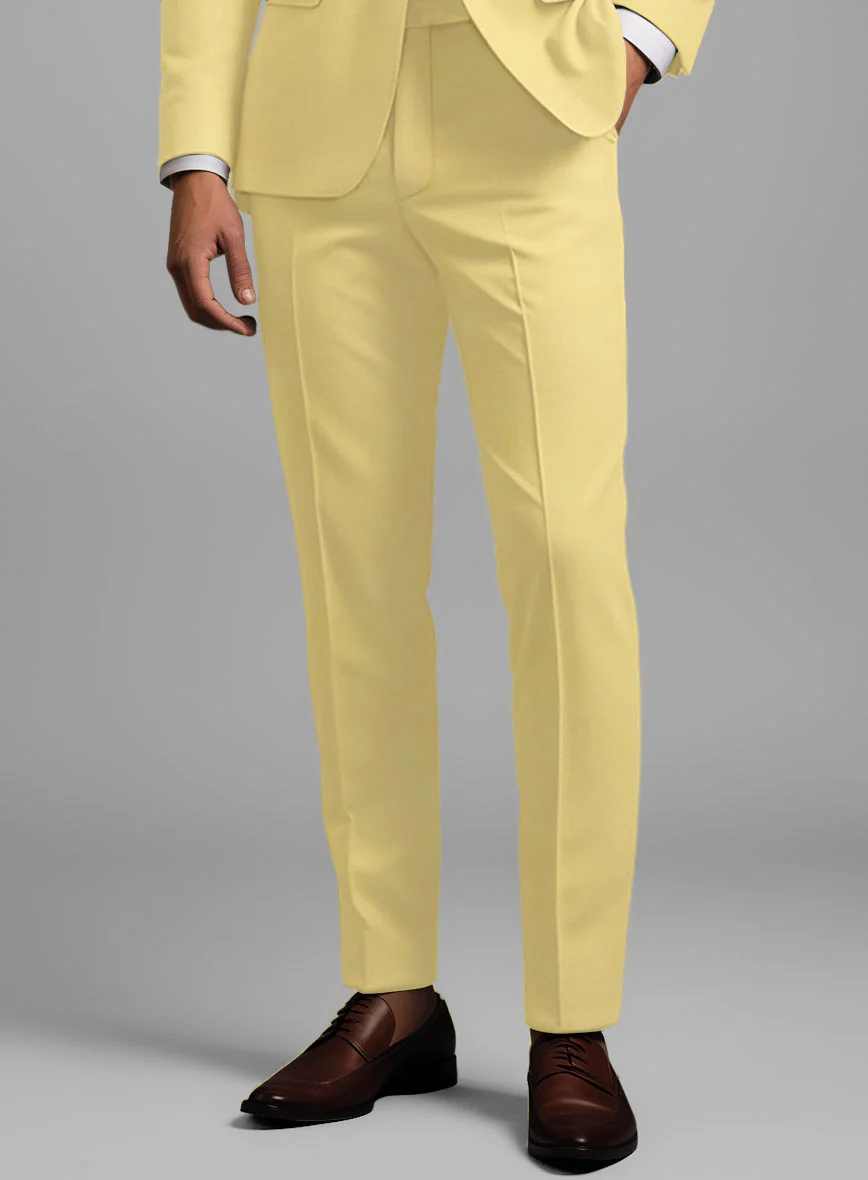 Napolean Wool Yellow Tuxedo Suit - Image 7