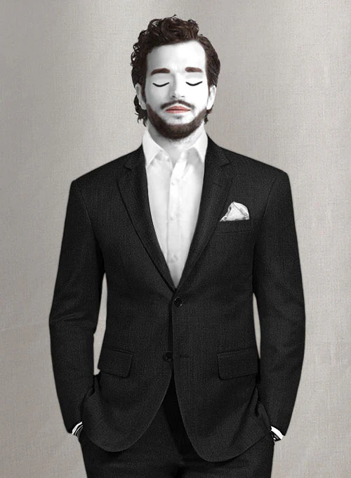 Napolean York Black Wool Suit - Image 4