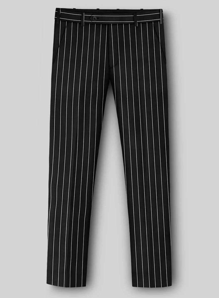 Napolean Zumel Stripe Black Wool Suit - Image 5