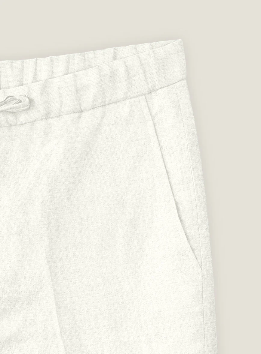 Natural Linen Shorts - Image 3