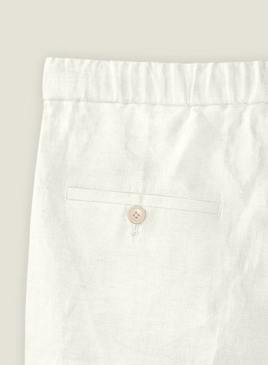 Natural Linen Shorts - Image 4