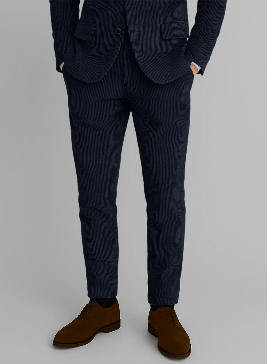 Navy Blue Corduroy Pants - Image 2