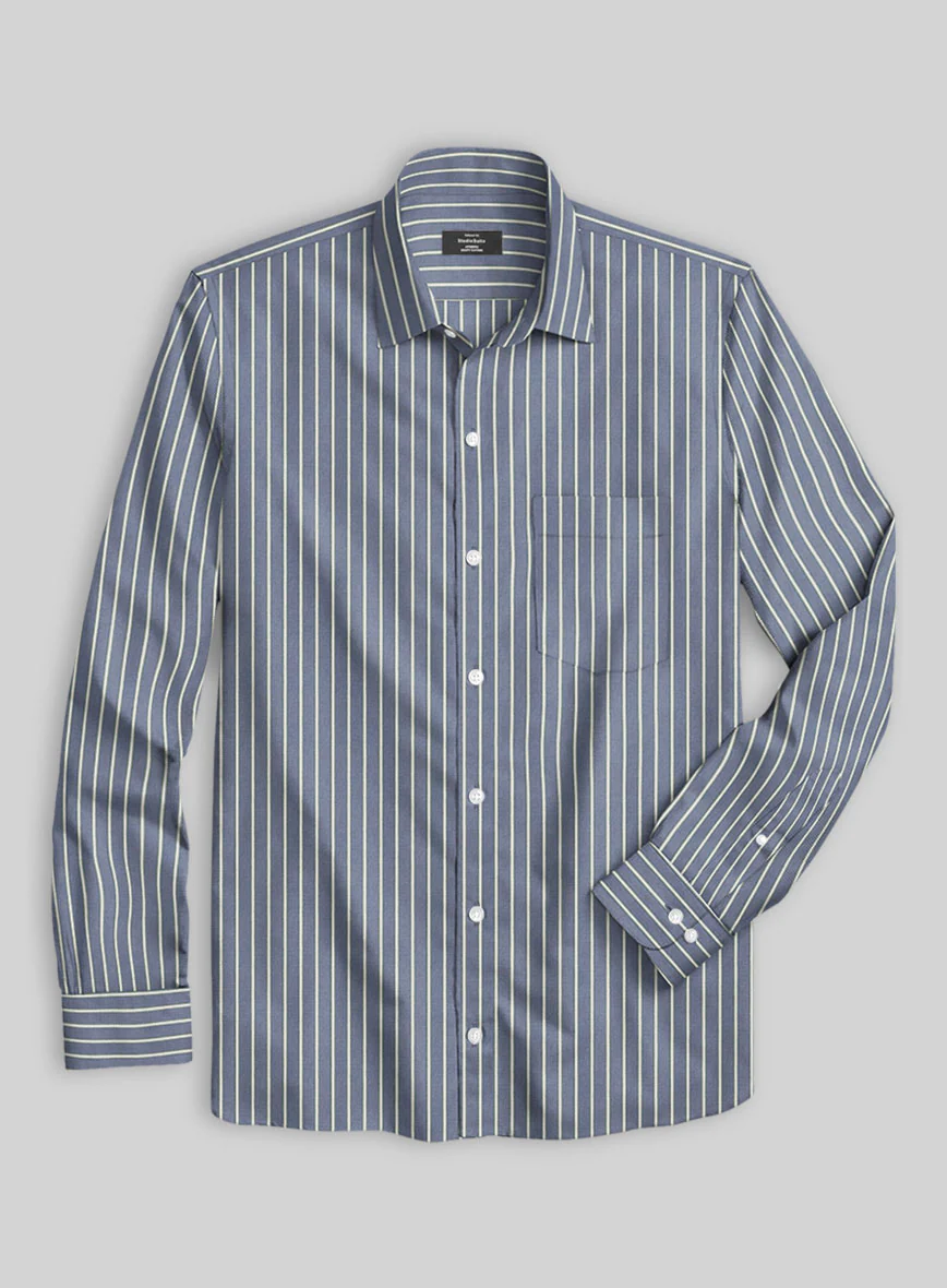 Navy Crest Organic Cotton Shirt - Image 2