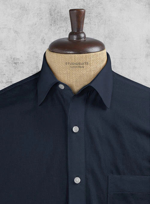 Navy Poplene Shirt - Image 2