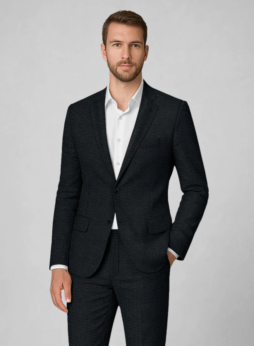 Navy Seersucker Jacket - Image 2