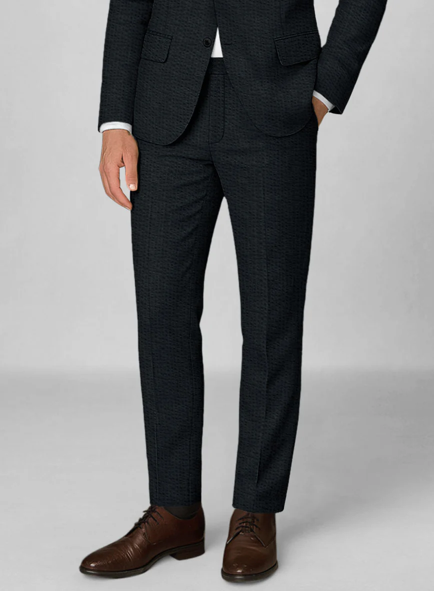 Navy Seersucker Pants - Image 3