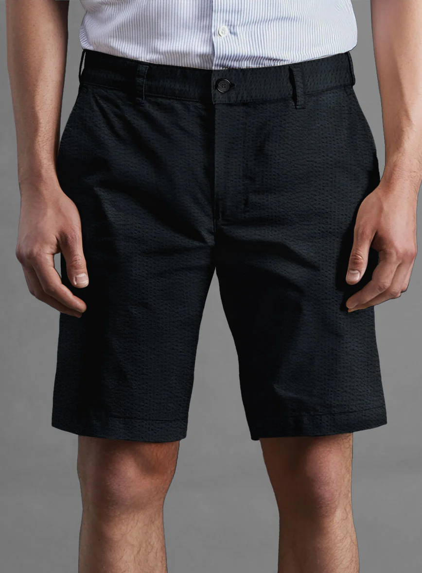 Navy Seersucker Shorts - Image 2