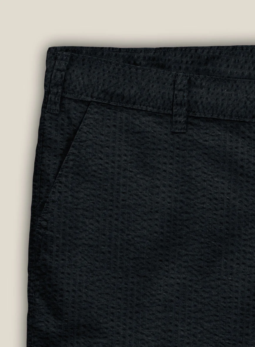 Navy Seersucker Shorts - Image 4