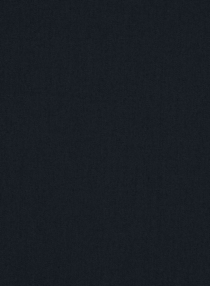 Navy Stretch Poplene Shirt - Image 4