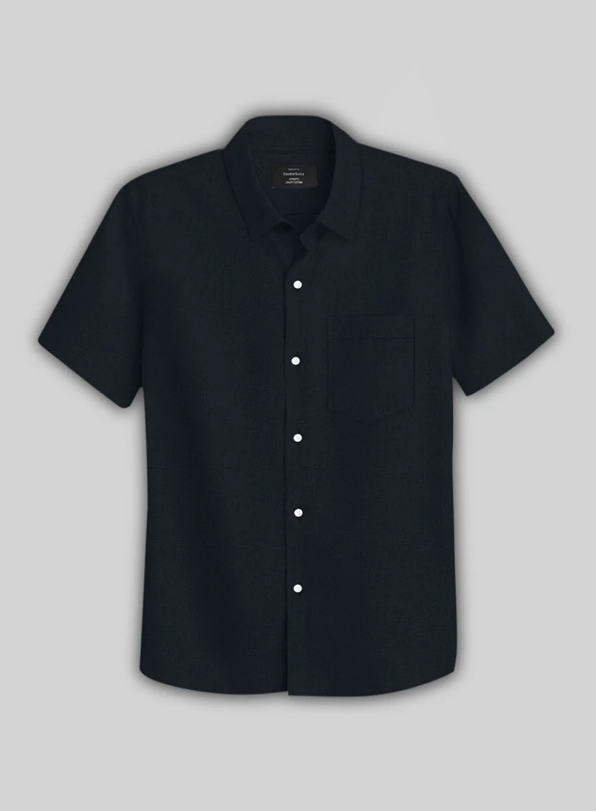 Navy Stretch Poplene Shirt