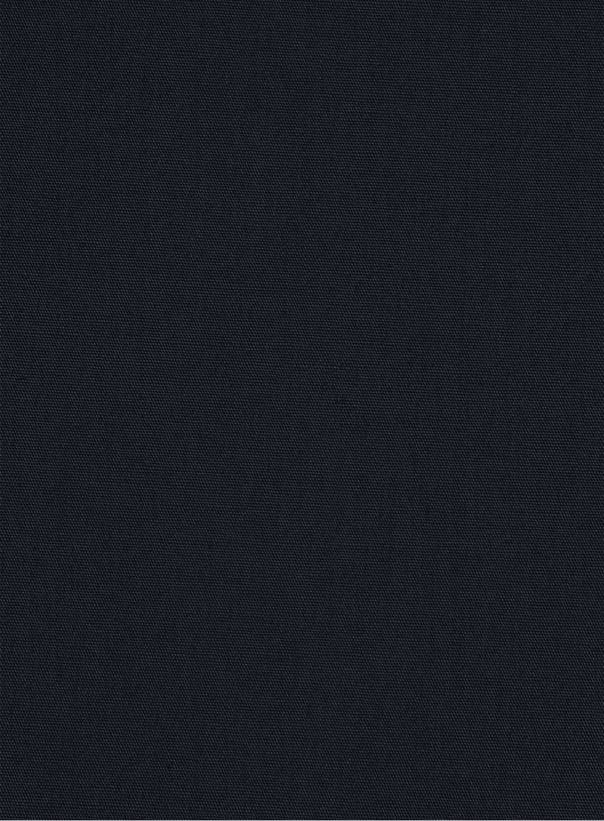 Navy Stretch Poplene Shirt - Image 4