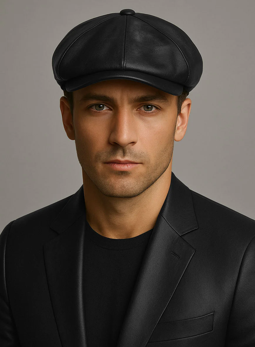 Newsboy Leather Cap - Image 2