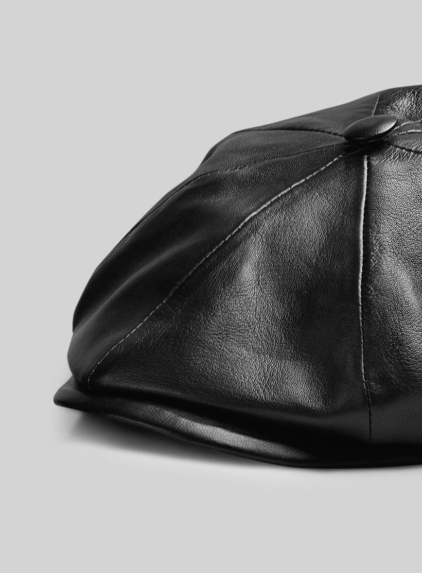 Newsboy Leather Cap - Image 3