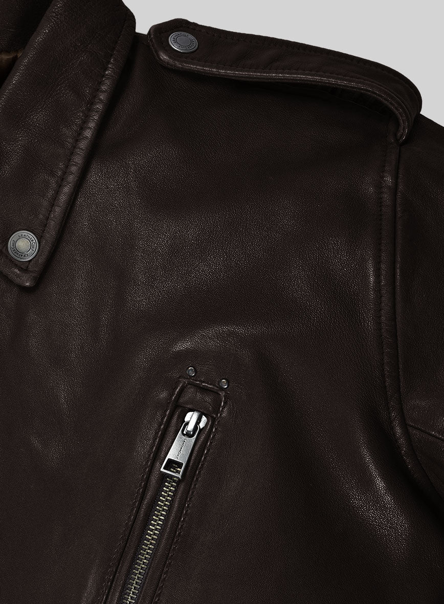 Nobelvalor Brown Rider Leather Jacket - Image 3