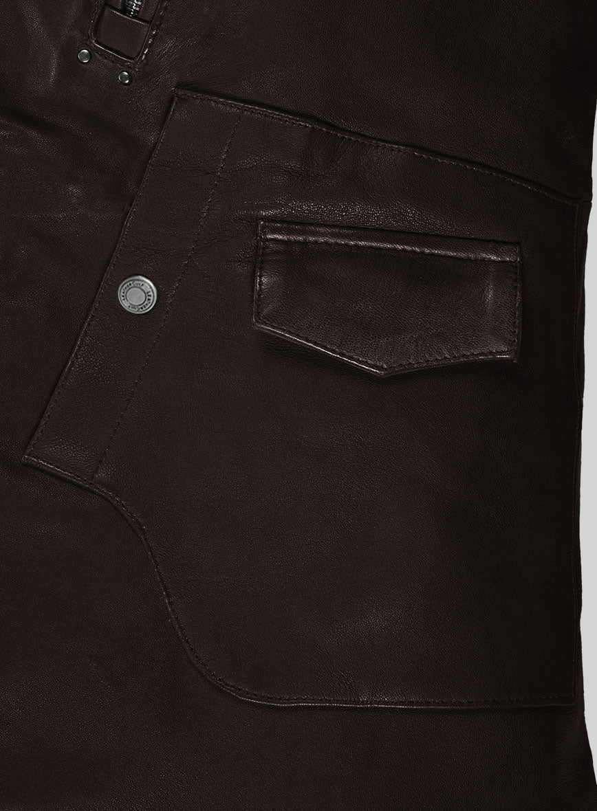 Nobelvalor Brown Rider Leather Jacket - Image 5