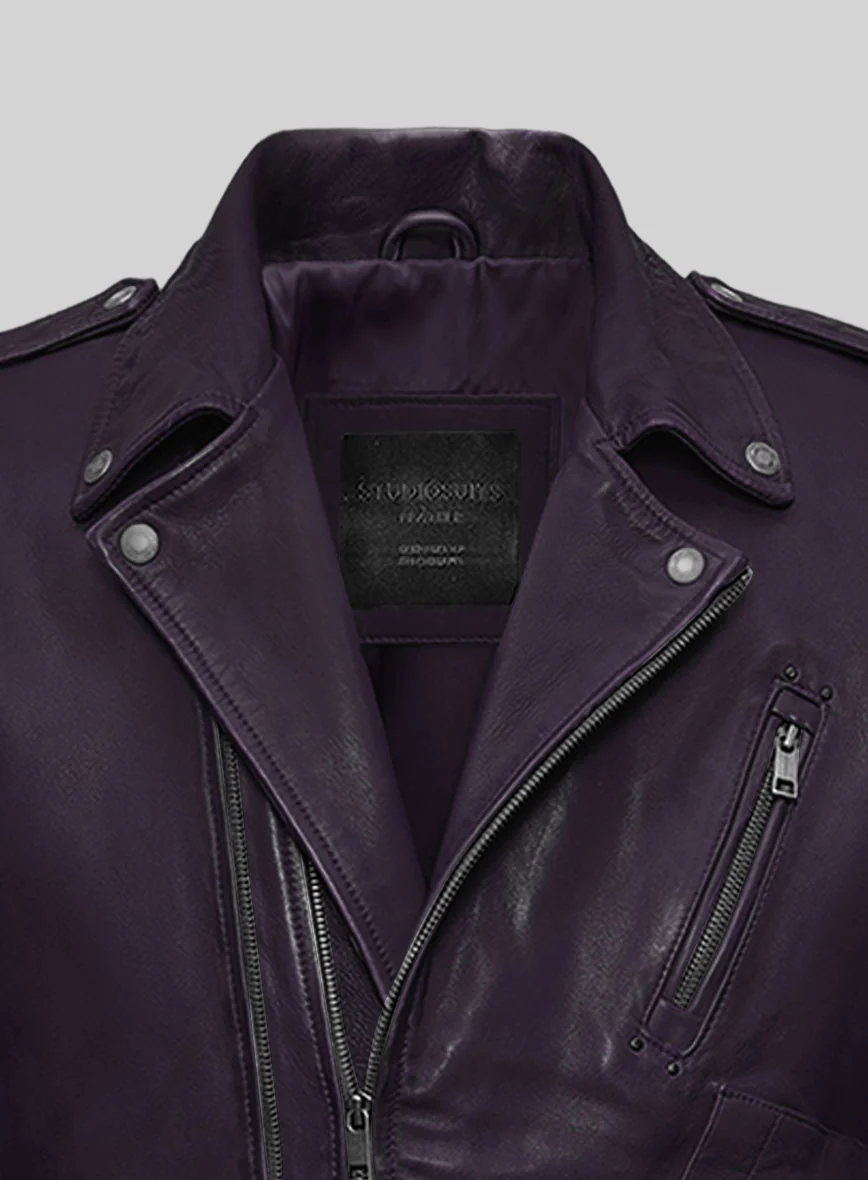 Nobelvalor Purple Rider Leather Jacket - Image 2