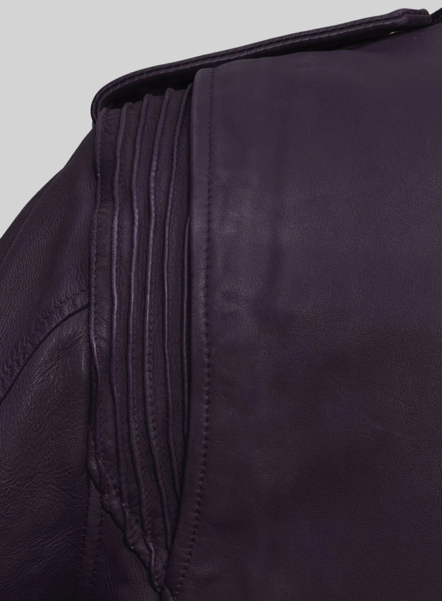 Nobelvalor Purple Rider Leather Jacket - Image 4