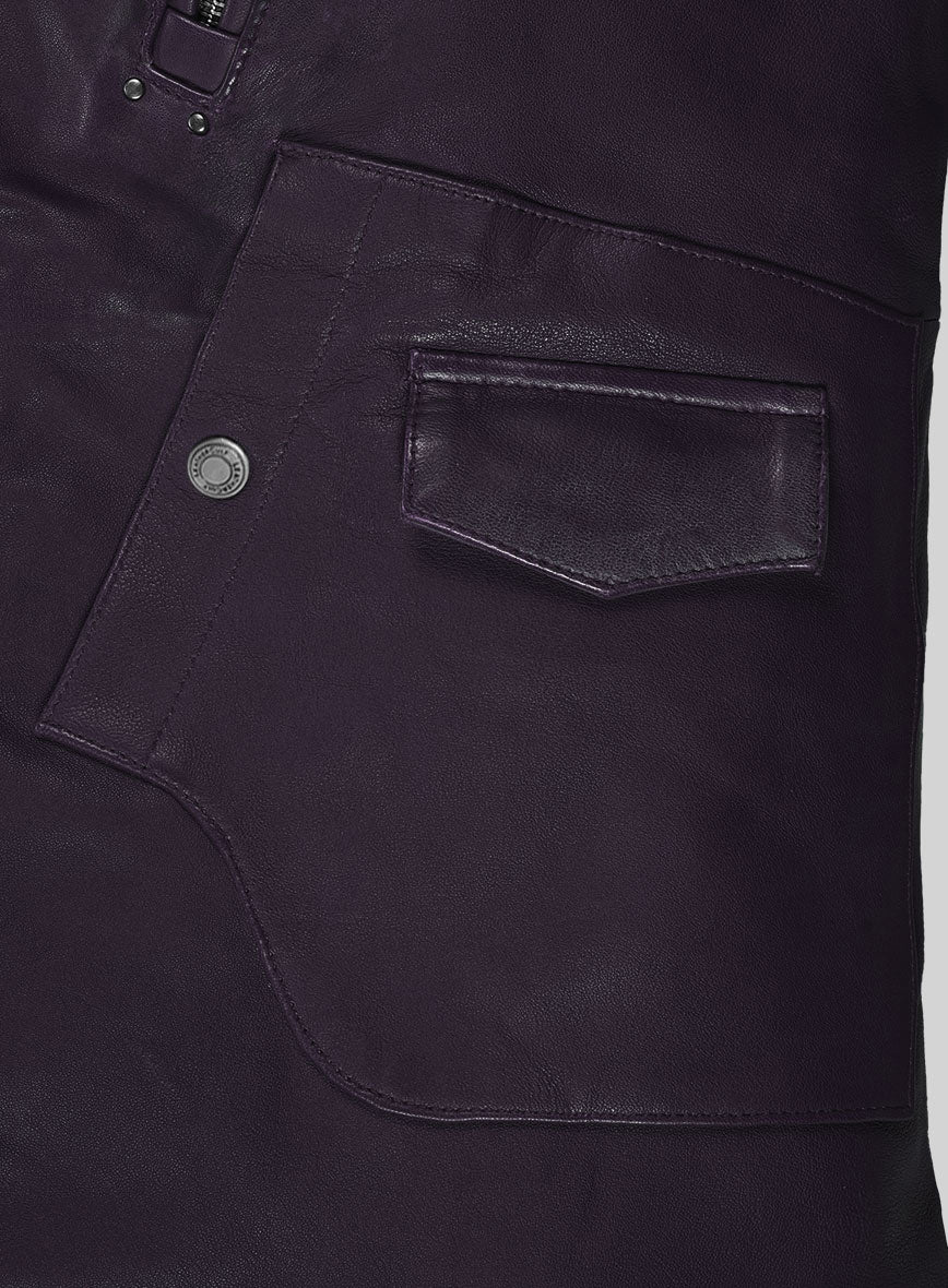 Nobelvalor Purple Rider Leather Jacket - Image 5