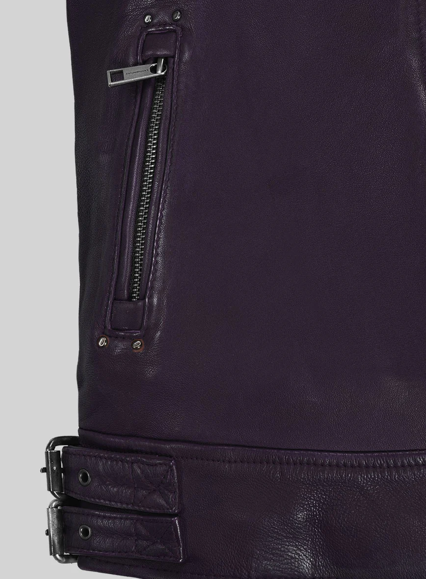 Nobelvalor Purple Rider Leather Jacket - Image 6
