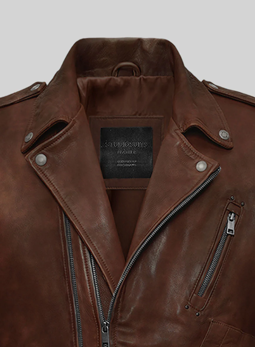 Nobelvalor Spanish Brown Rider Leather Jacket - Image 2