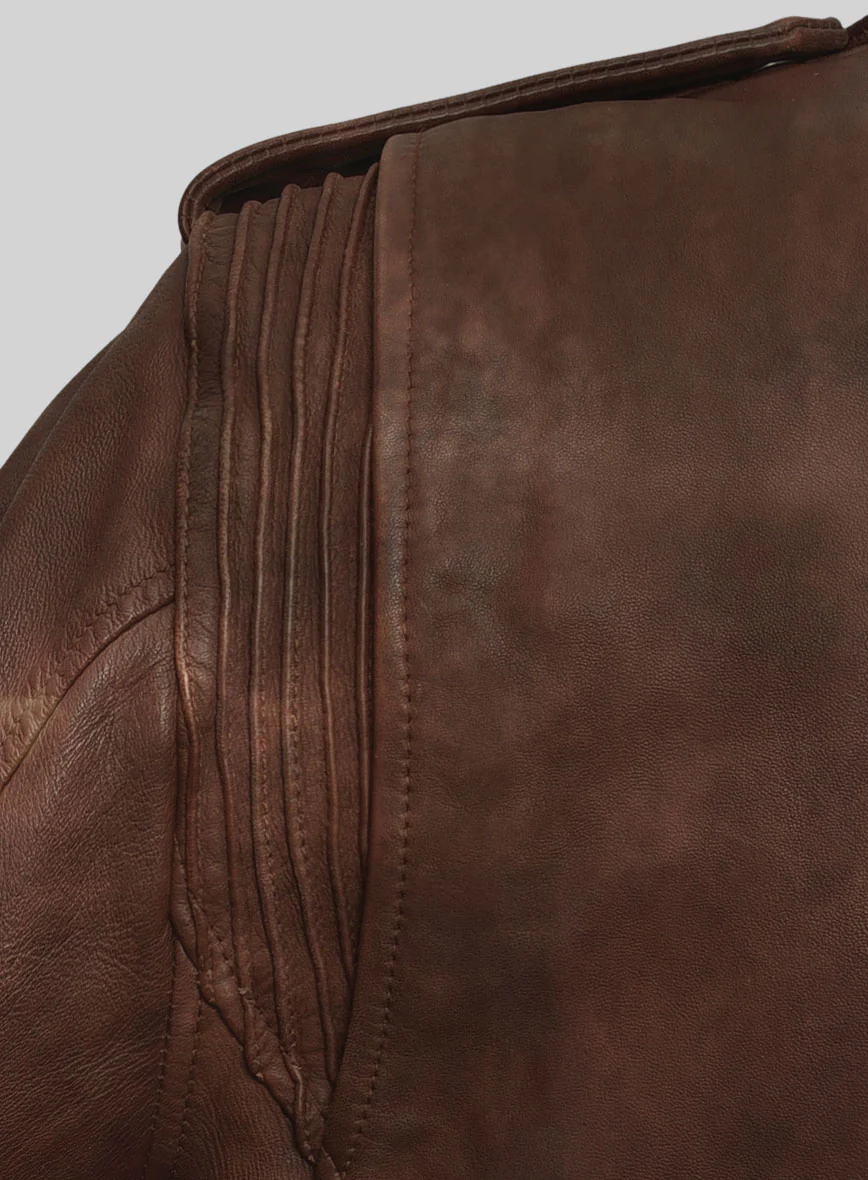 Nobelvalor Spanish Brown Rider Leather Jacket - Image 4