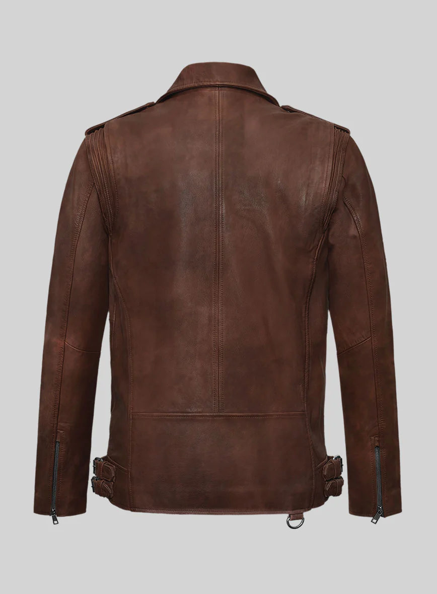 Nobelvalor Spanish Brown Rider Leather Jacket - Image 7