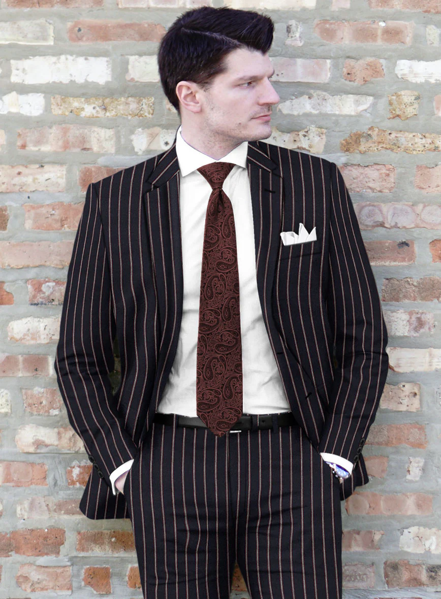 Noble Assunta Blue Stripe Cotton Silk Linen Suit - Image 3