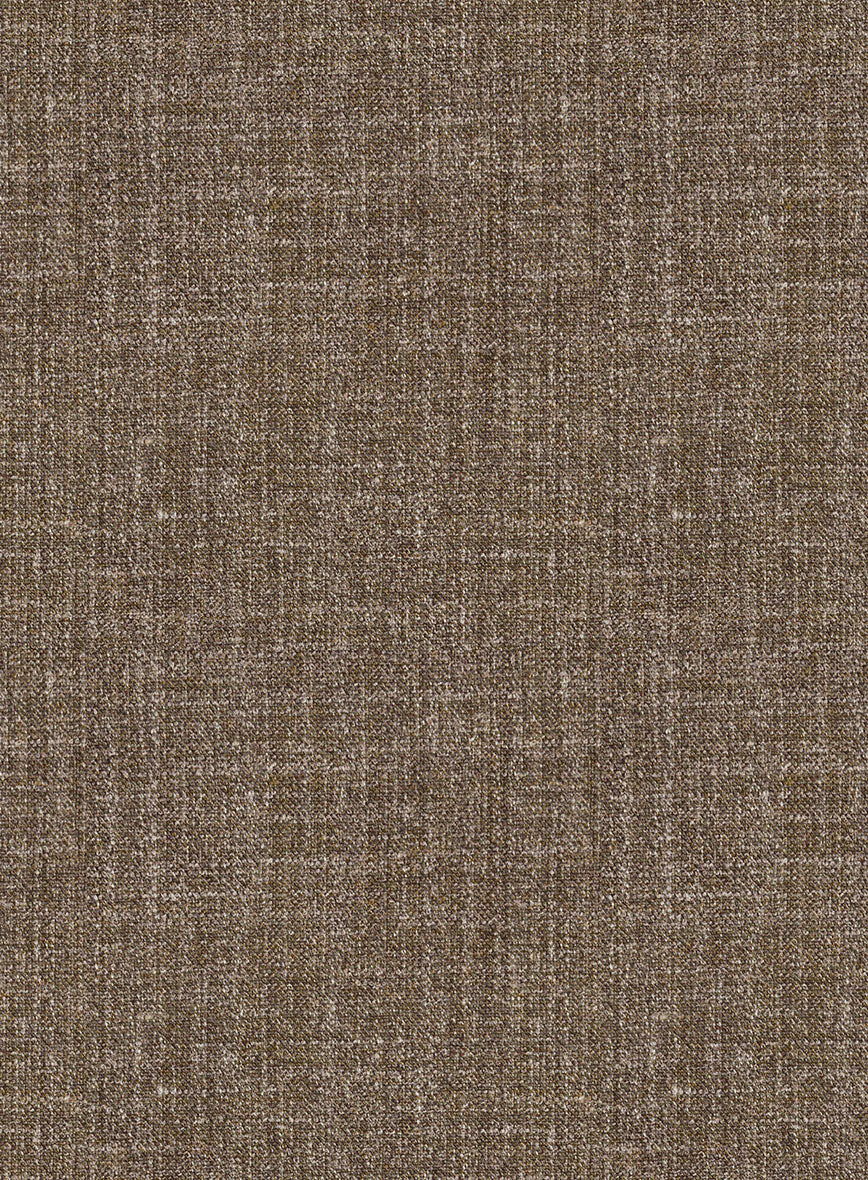 Noble Brown Wool Silk Linen Suit - Image 7