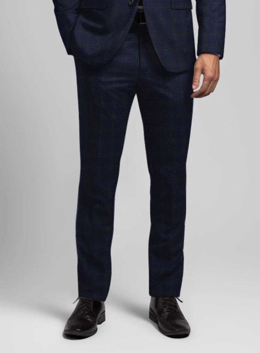 Noble Bruno Blue Wool Pants - Image 2