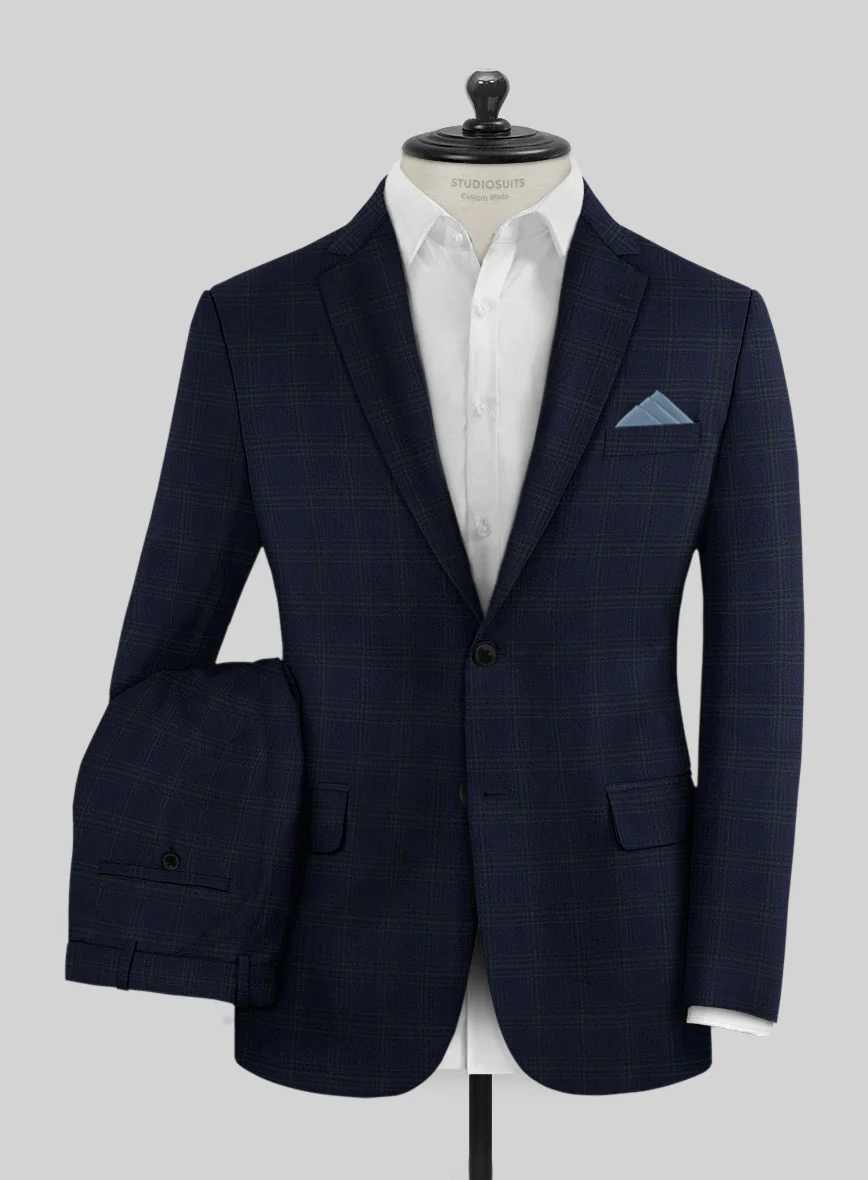 Noble Bruno Blue Wool Suit - Image 2