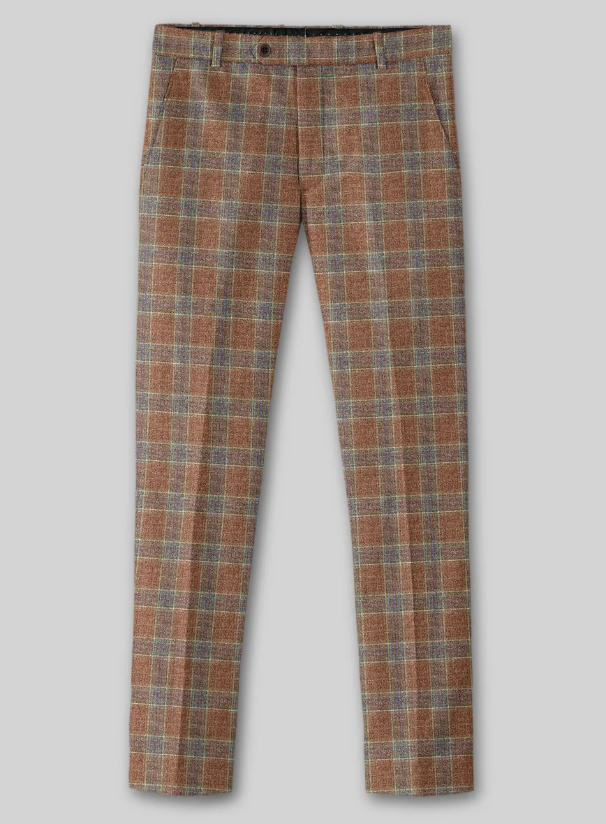 Noble Camila Check Wool Silk Linen Pants - Image 2