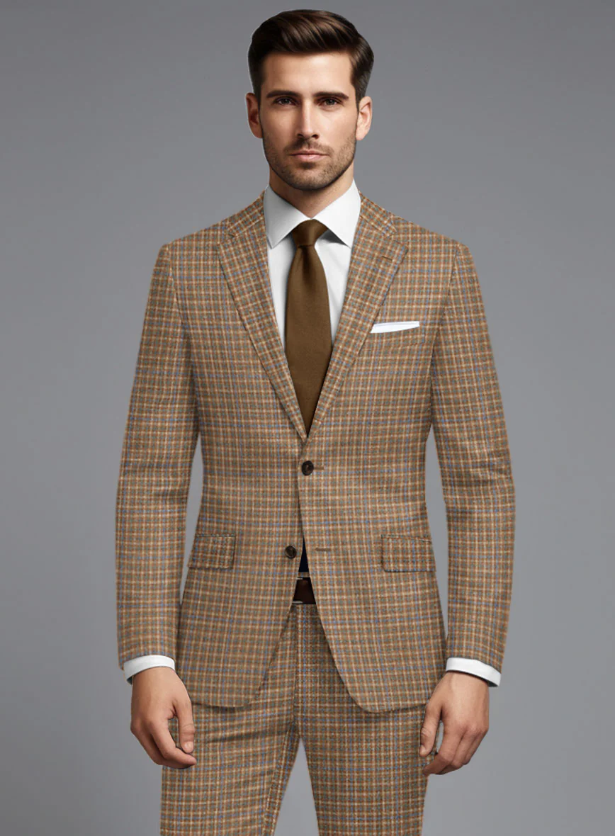 Noble Carmen Check Wool Silk Linen Jacket - Image 2