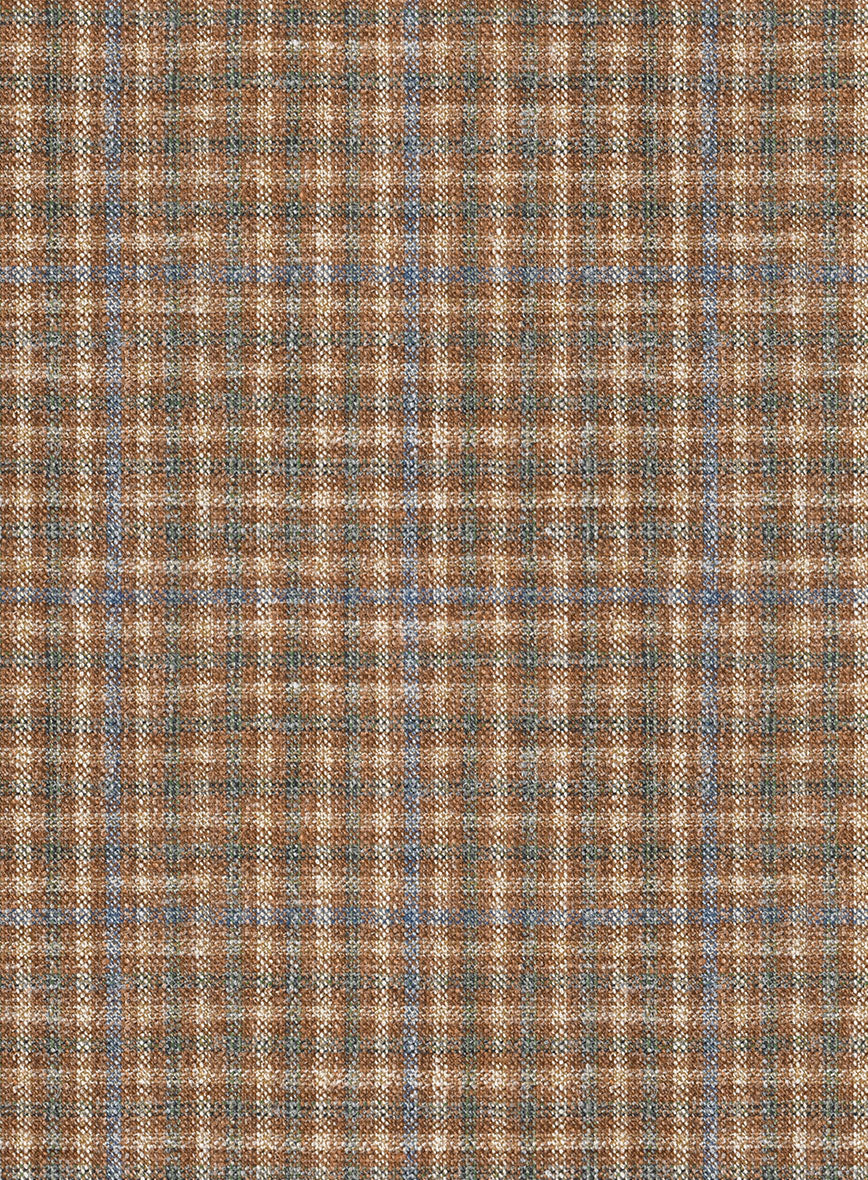 Noble Carmen Check Wool Silk Linen Suit - Image 7