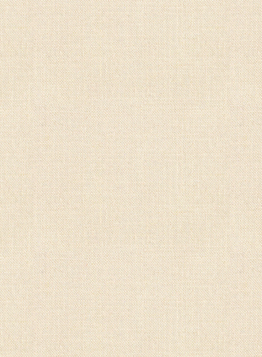 Noble Cream Wool Silk Linen Suit - Image 7