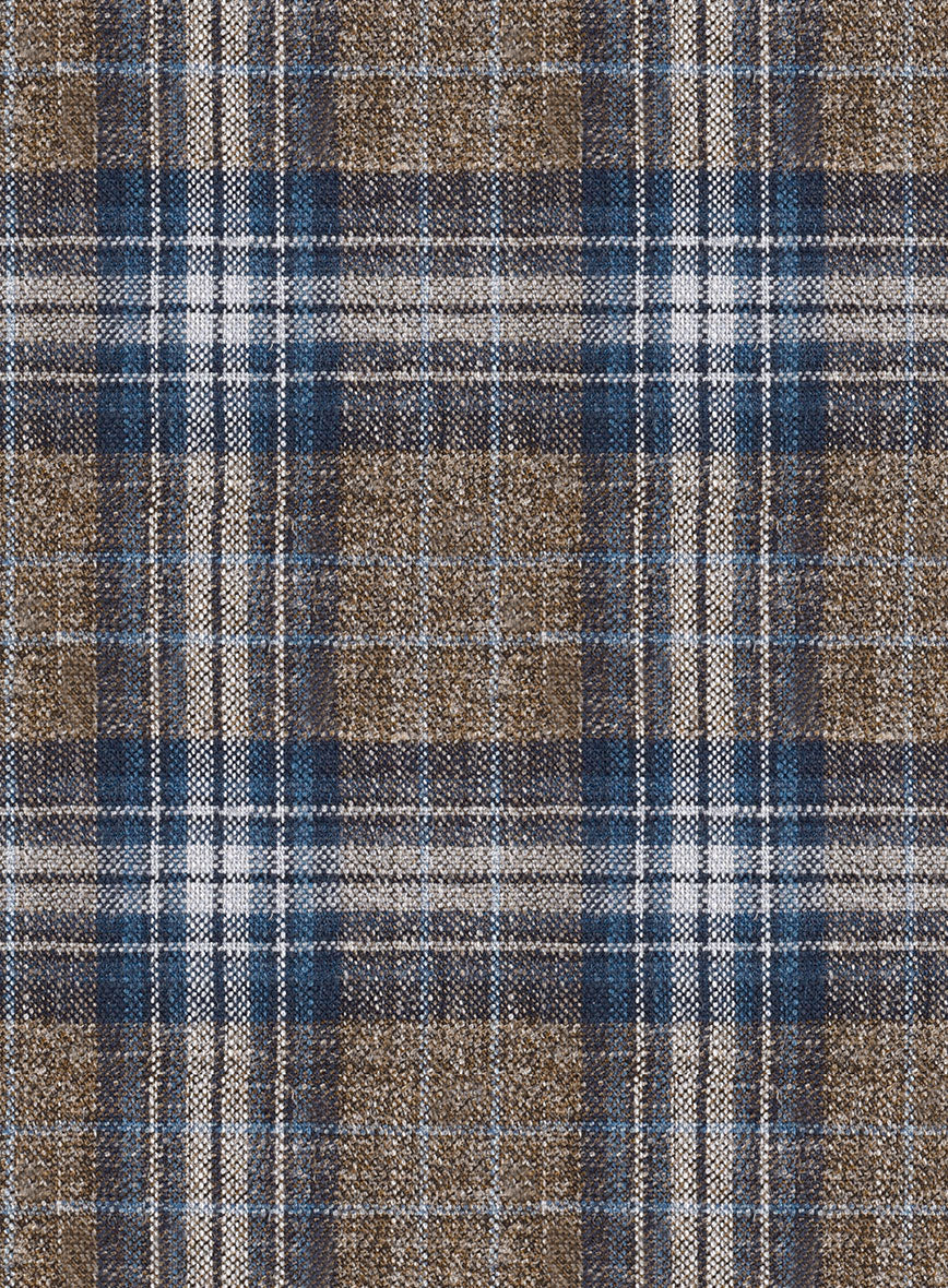 Noble Daniel Tartan Wool Silk Linen Pants - Image 3