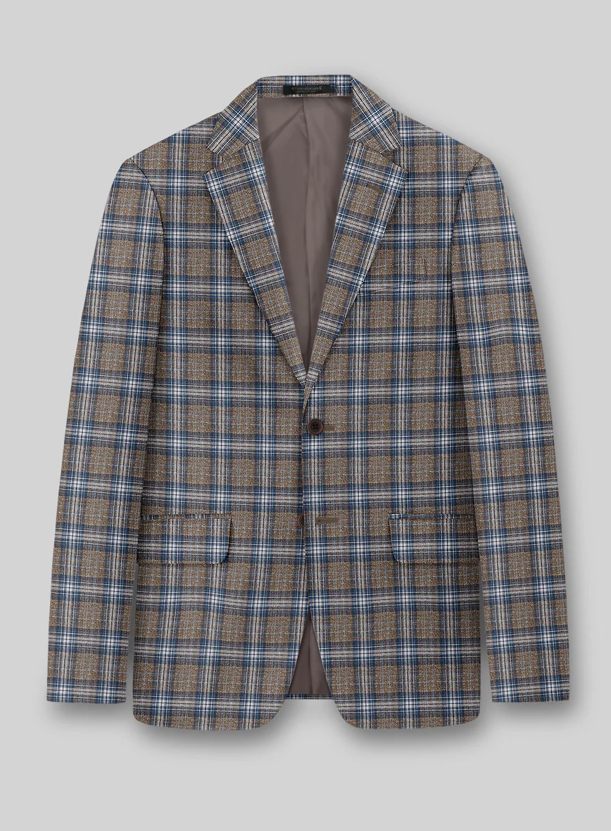 Noble Daniel Tartan Wool Silk Linen Suit - Image 4