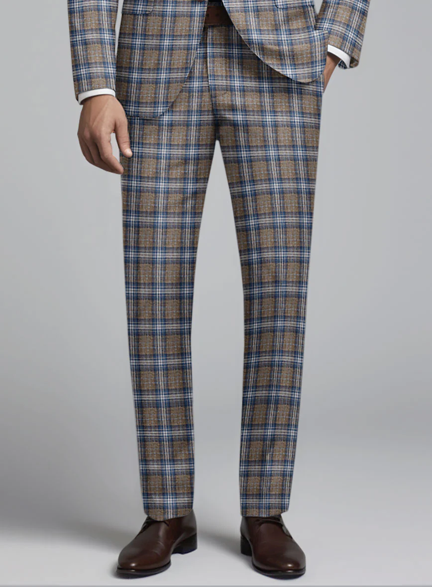 Noble Daniel Tartan Wool Silk Linen Suit - Image 6